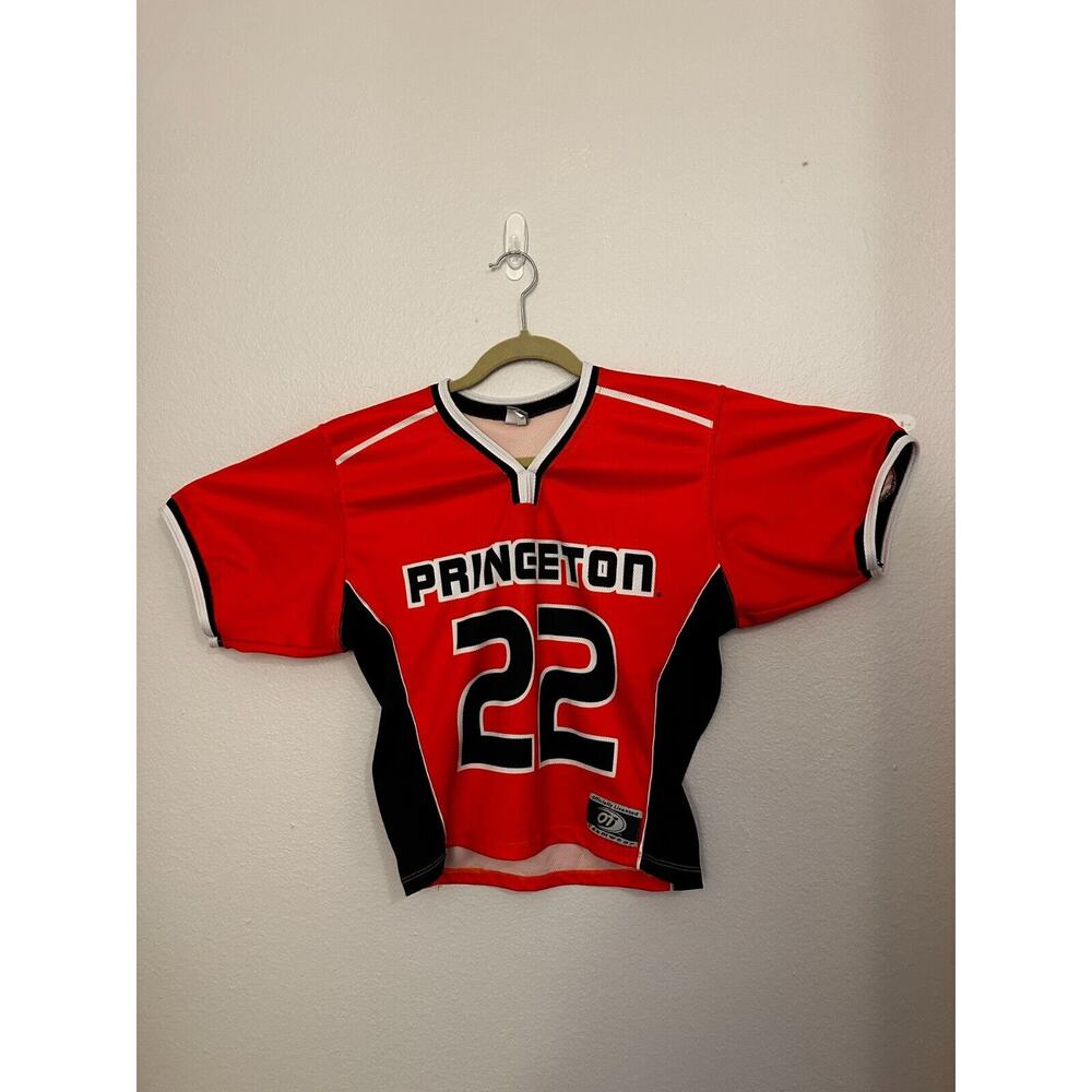 Princeton Lacrosse Jersey Youth Large Orange #22 - Great Condition!